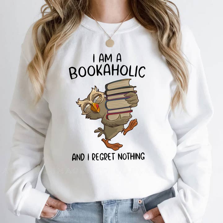 I Am A Bookaholic Sweatshirt, Bookworm Gift, Book Shirt for wholesale by EagleAceApparel