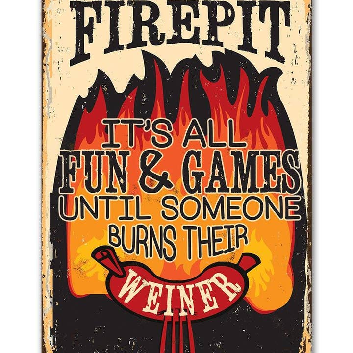 Lone Star Art Metal Signs - Wholesale Sign - It's All Fun and Games - Metal Sign