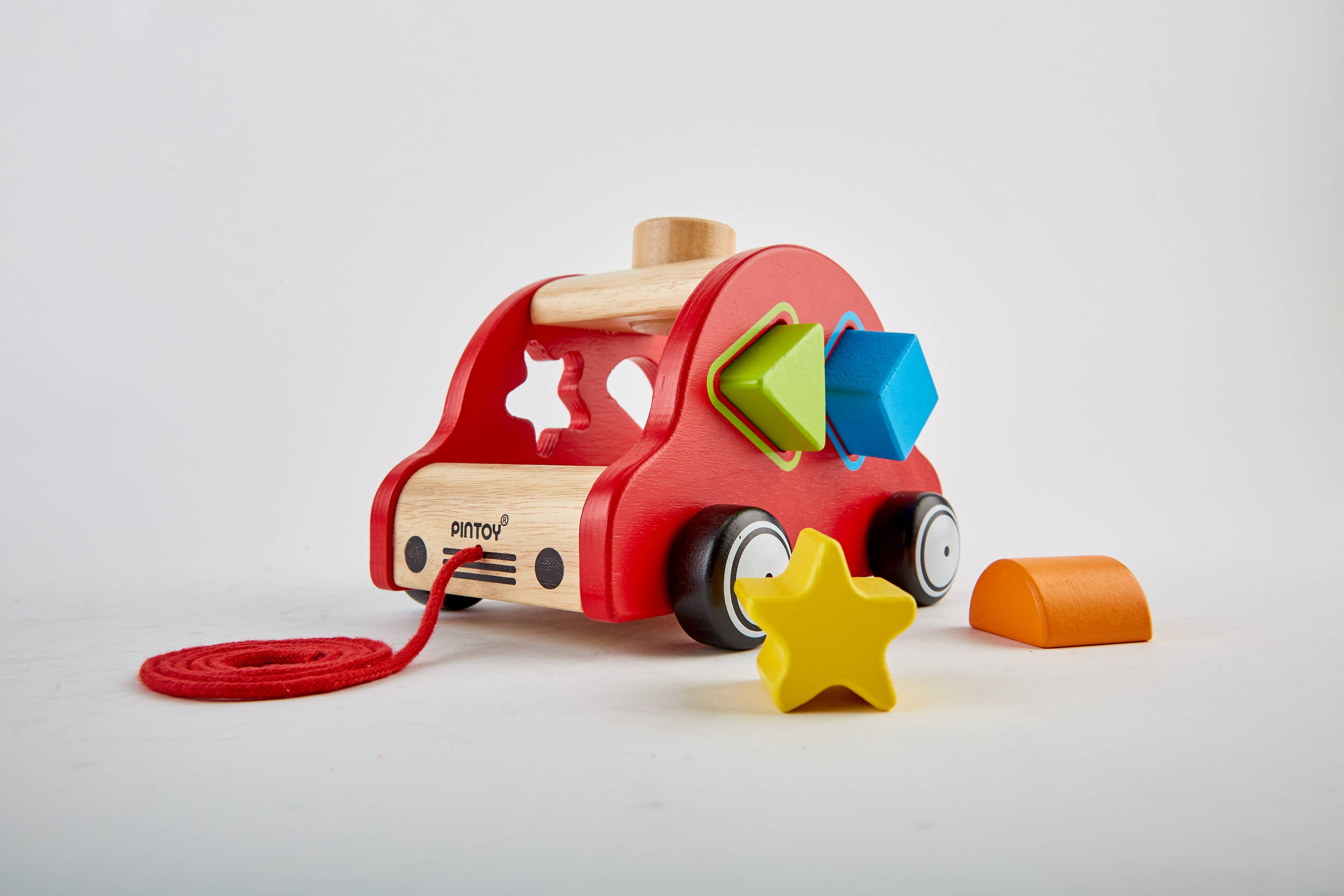 Hape Toys - Vente Jouet en bois – enfant - Trieur de voitures PINTOY Happy