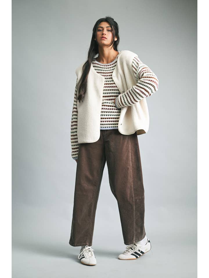 Wishlist Apparel - Wholesale Outerwear Vest - Women's - SHERPA VEST / WL25-1062511