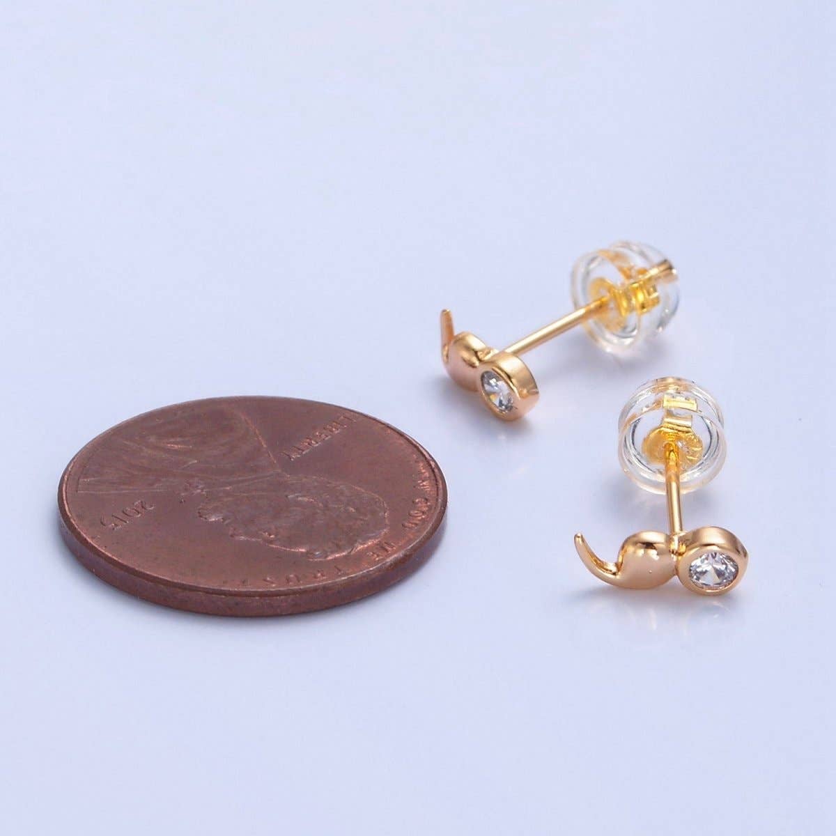 Aim Eternal - Wholesale Stud/Post Earrings - Semi Colon Studs | Mental Health Jewellery | Circle Stud | Coma Point Earrings | Quote Jewelry | Punctuation Minimalist Jewelry T-4972