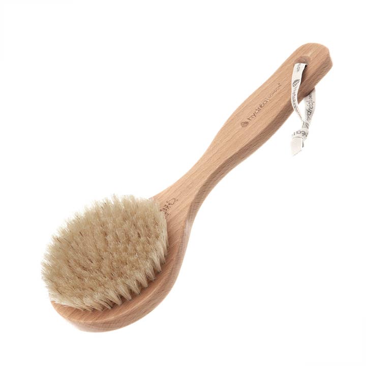 Classic Short Handled Body Brush with Natural Bristle for wholesale by Hydréa London