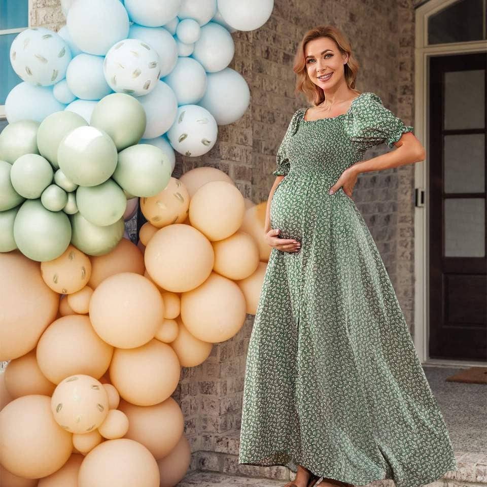 VIGOR - Wholesale Dress - Maternity - Off Shoulder Maternity Maxi Long Dress Baby Shower Photoshoo7