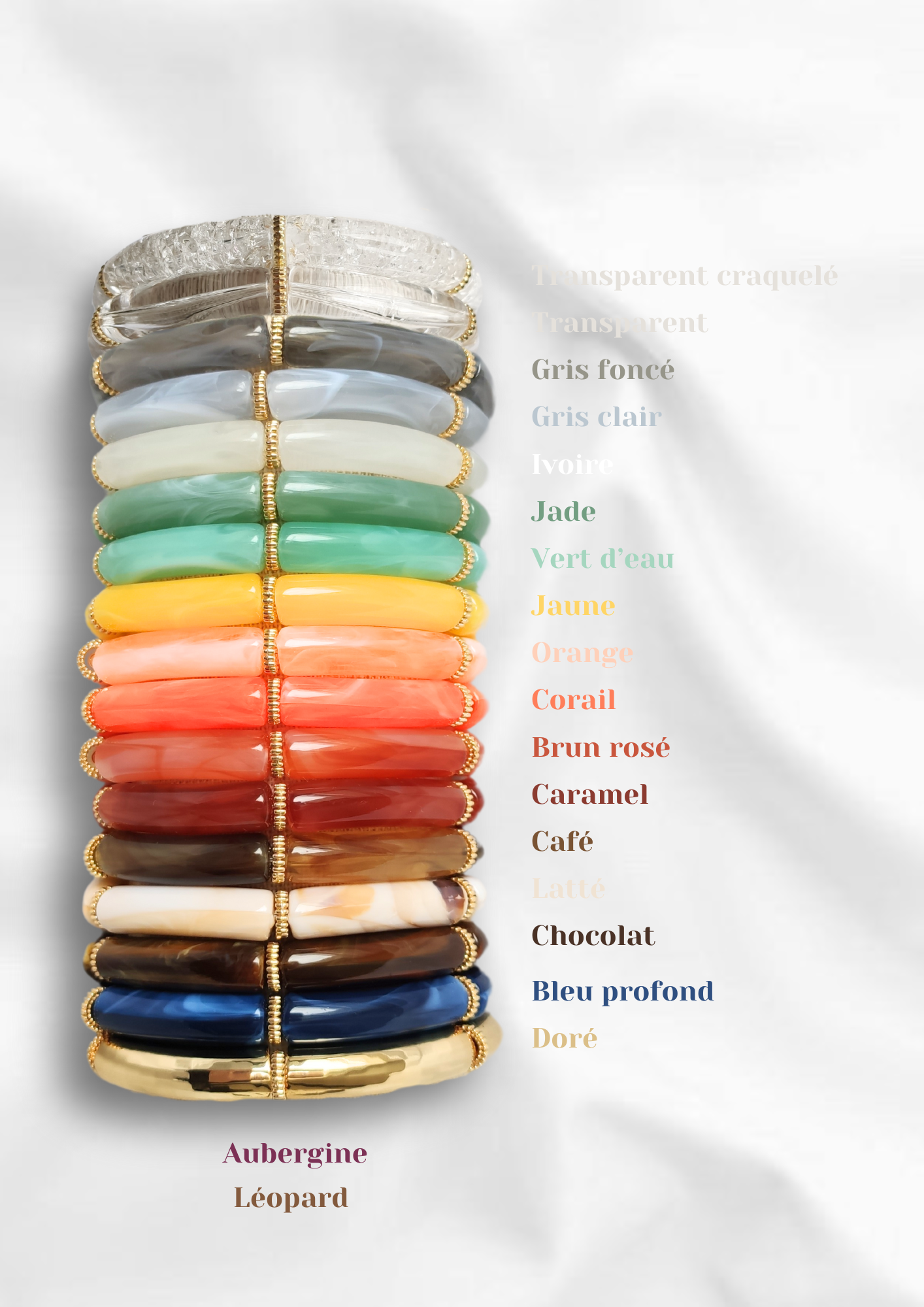 L'Atelier d'Artémis - Wholesale Beaded Bracelet - SCARLETT bracelet13