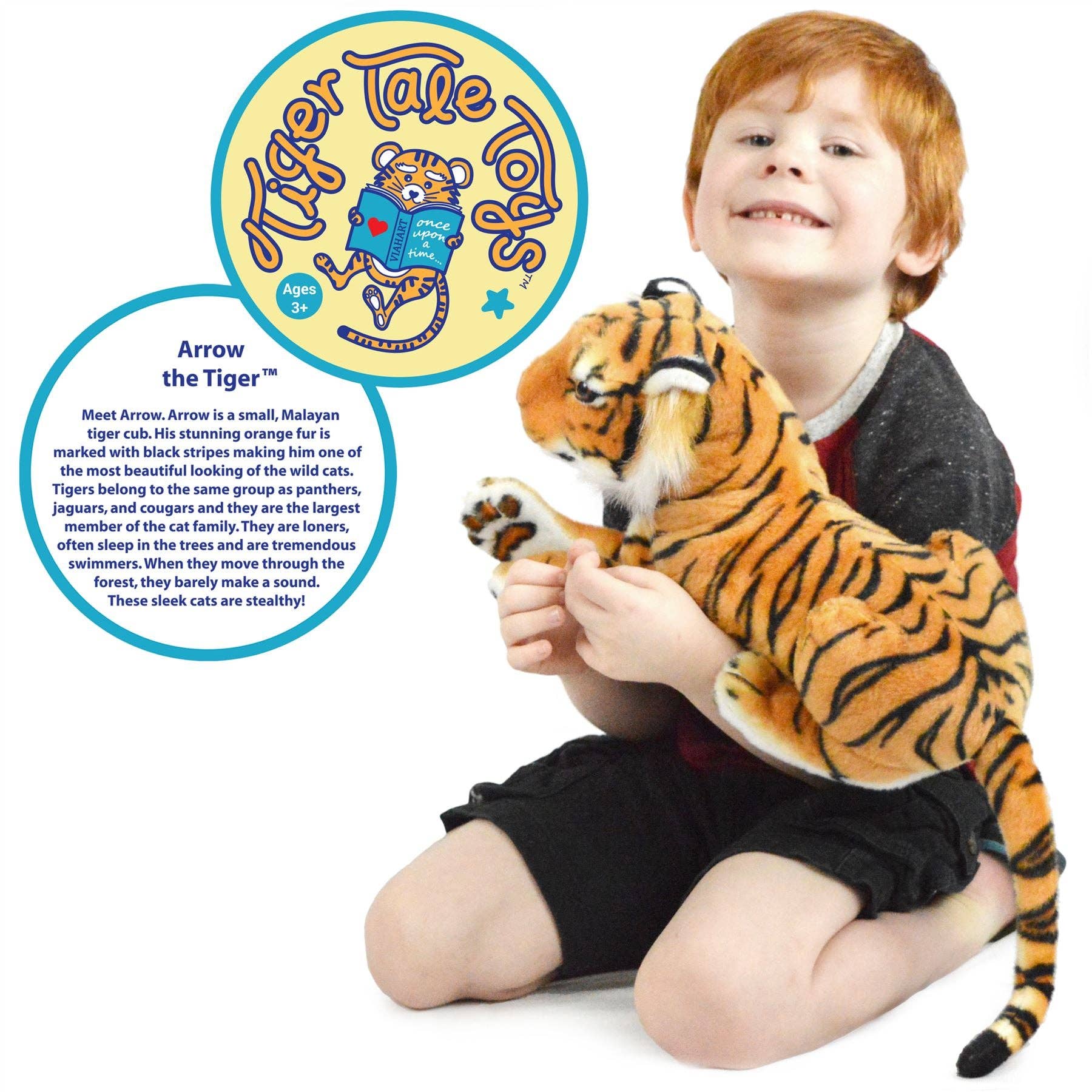 VIAHART Toy Co. – wholesale Stuffed/plush toy – Kids & baby – Arrow The Tiger | 17 Inch Stuffed Animal Plush2