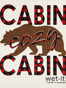 Cabin Cozy Cabin Swedish Cloth for wholesale by Wet-it!