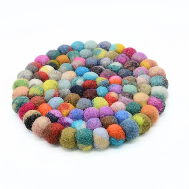 Woollyfelt – Base para tacho por atacado – Conjunto de 3 Bases de Feltro Tingidas à Mão, Resistentes ao Calor3