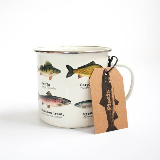 Gift Republic - Wholesale Coffee Mug - Fish Enamel Mug1