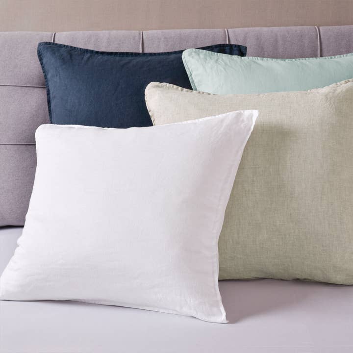 Levtex Home - Wholesale Throw Pillow Cover - French Flax Washed Linen Square Pillow Cover- Set of 24