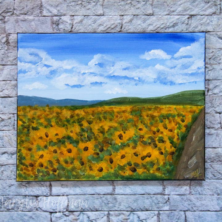 Sunflower summer field for wholesale by Marylin Hoffman Art