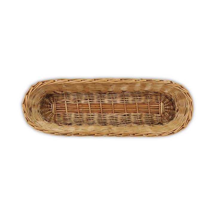 Cheungs Home Decor - Wholesale Food Gift Basket - Panarium Willow Bread Basket - Medium Brown