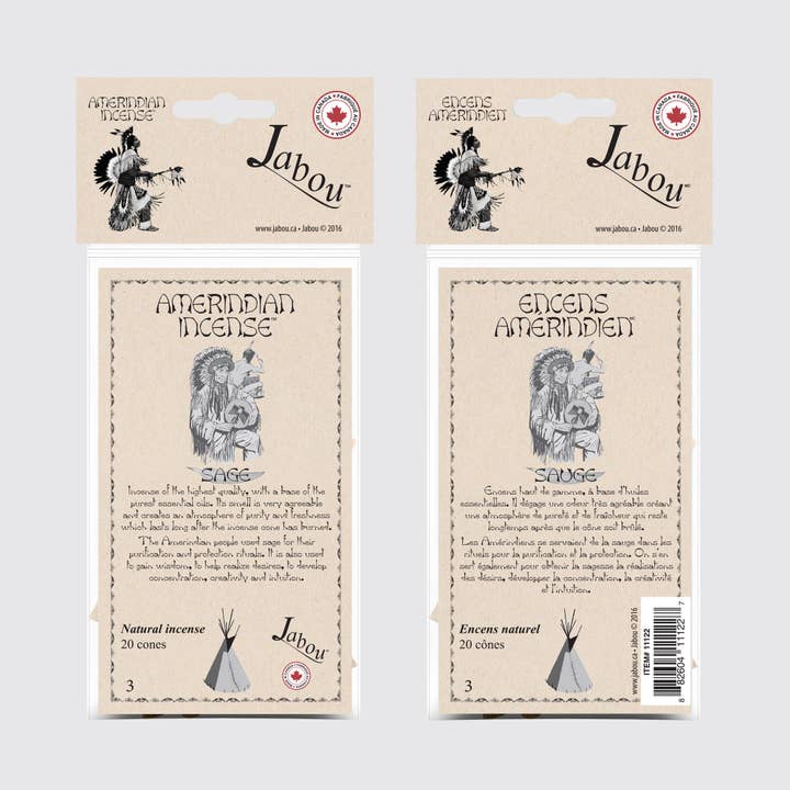 Amerindian #03 Salvie Røgelseskegler for engroshandel hos NATURAL SCENTS