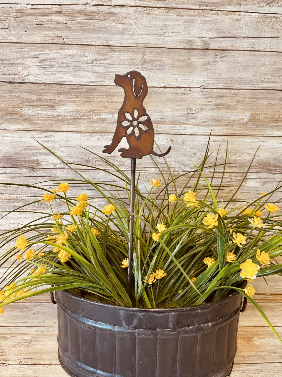 Universal Ironworks USA - Wholesale Garden/Lawn Stake - Dog GARDEN FRIEND Plant Stake