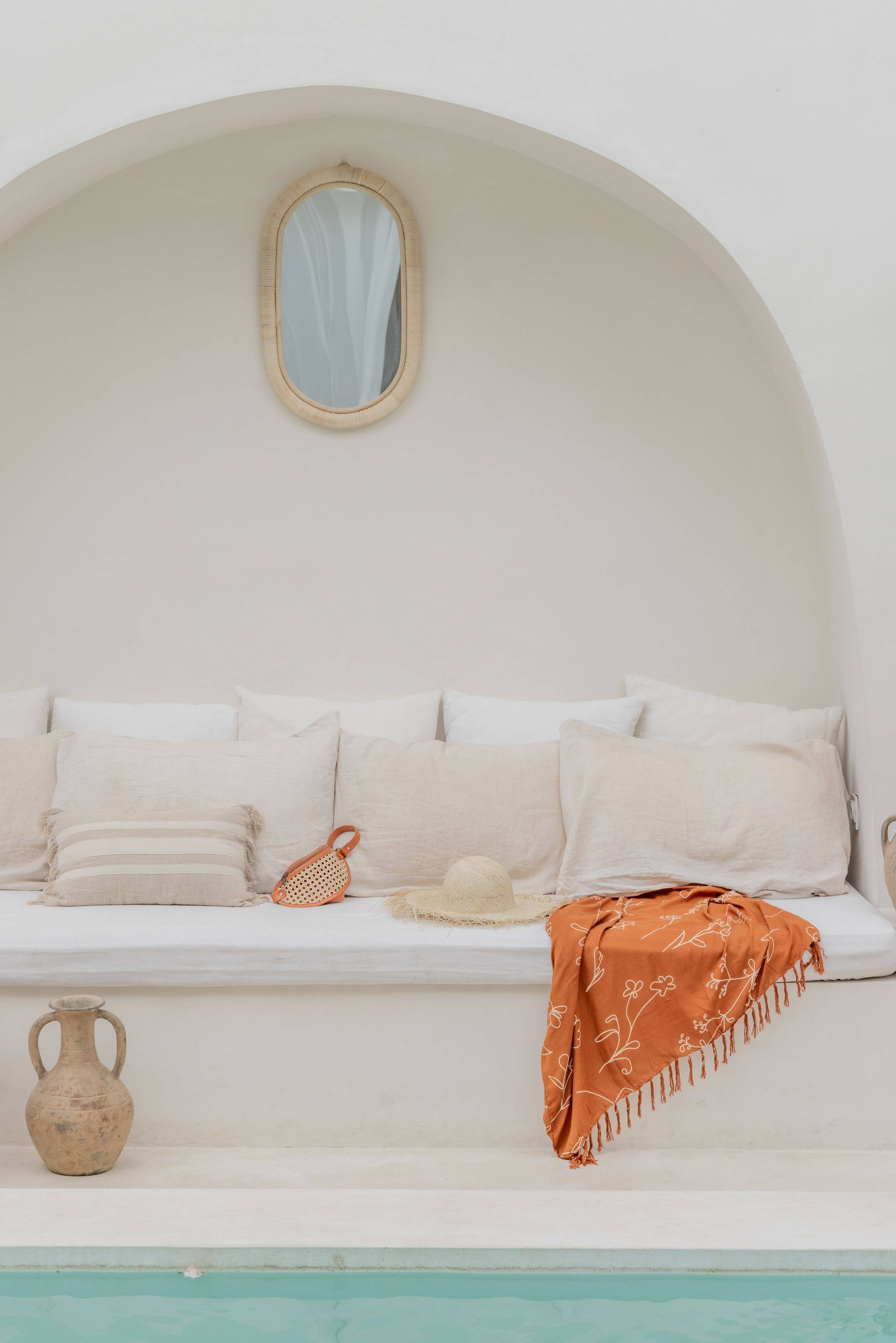 Village Thrive - Wholesale Belt Bag - Women's - Raja Leather and Cane Sling Bag4