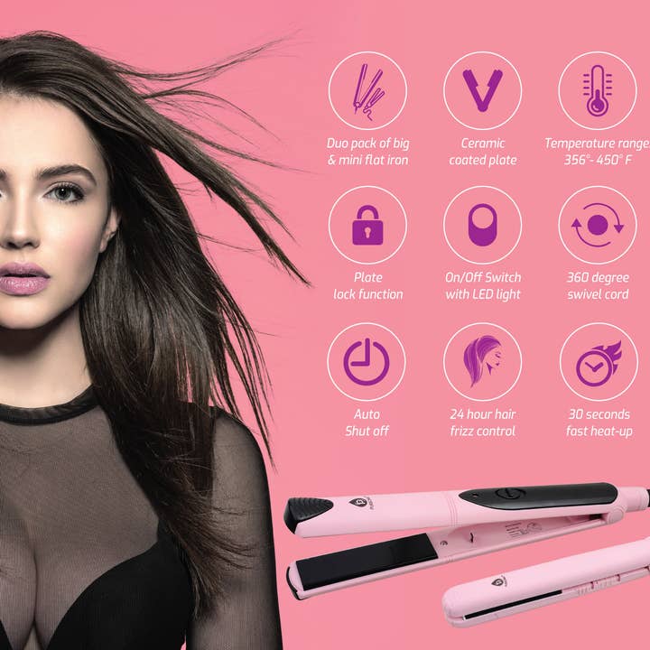 Pursonic - Wholesale Straightener/Flat Iron - Dual Pack Hair Straightener