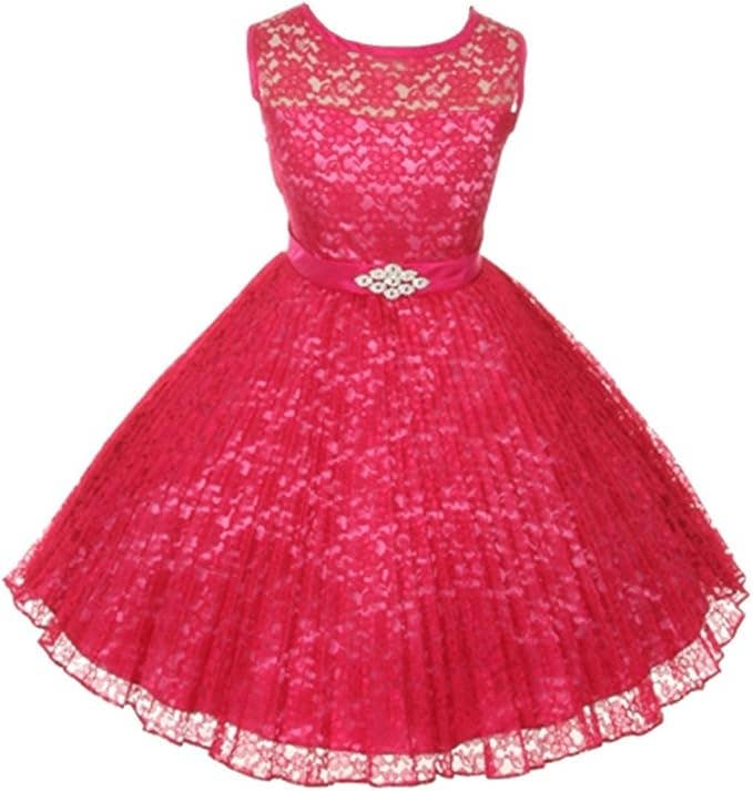 iGirlDress - Wholesale Jurk - Kinderen - Meisjes Plooirok Kant Bloemenmeisjesjurk Maat 4-149