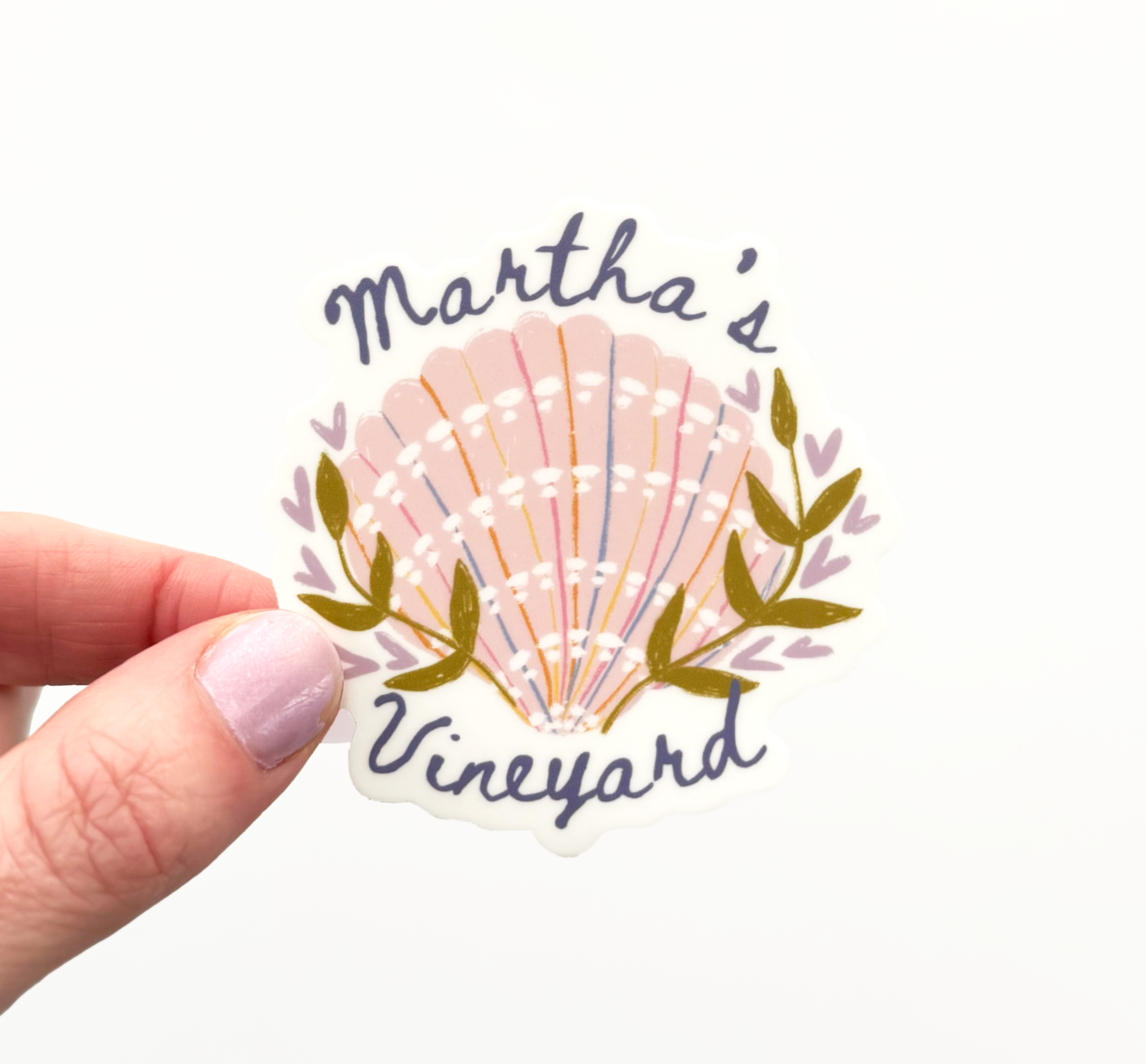 Keegsie Designs - Wholesale Sticker - Martha's Vineyard Shells Sticker0