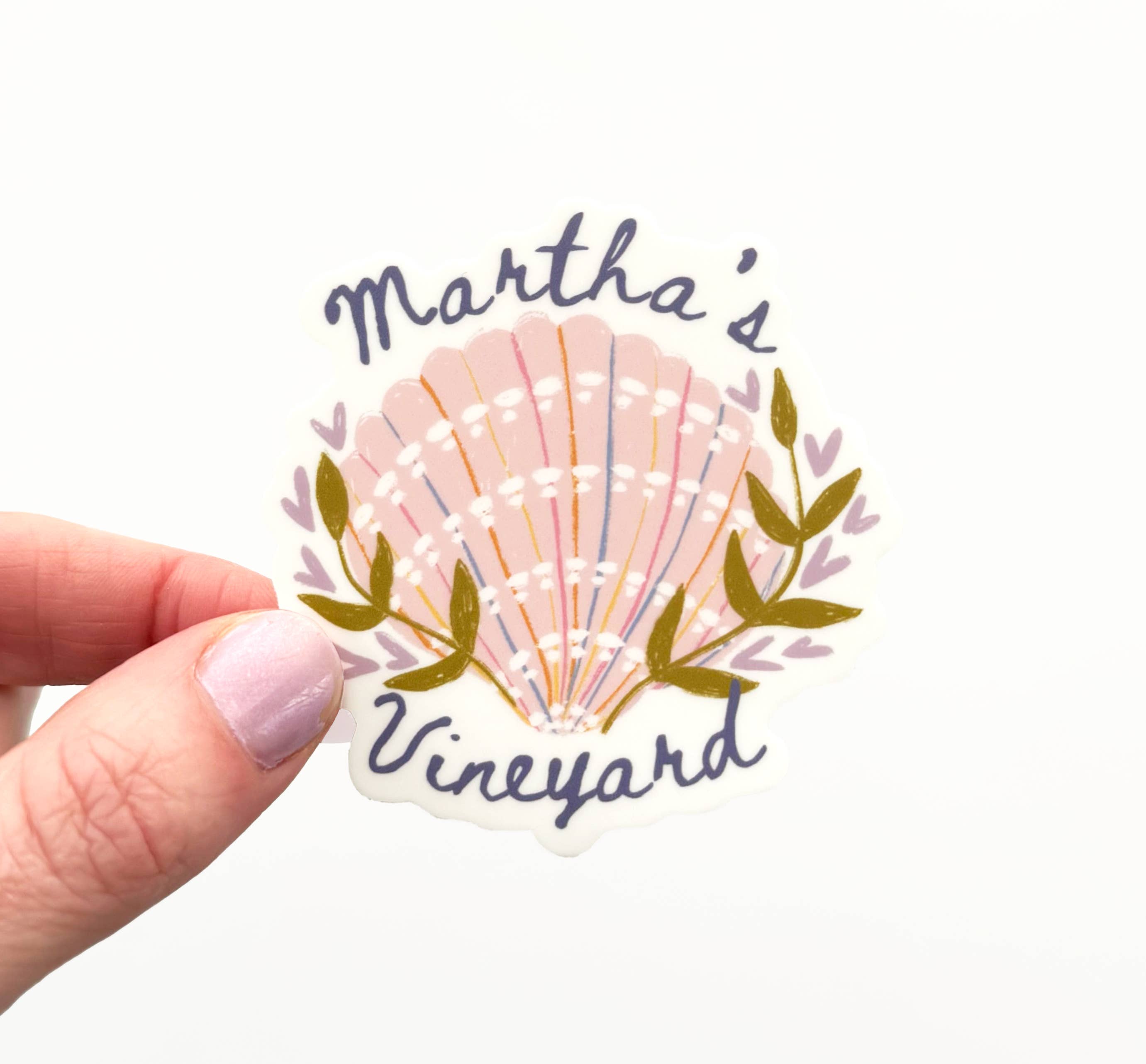 Keegsie Designs - Wholesale Sticker - Martha's Vineyard Shells Sticker
