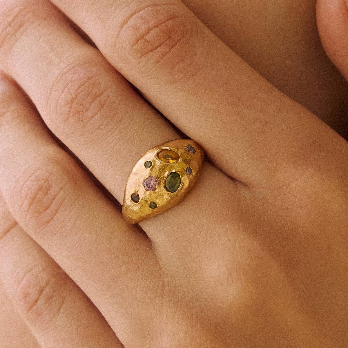 Agapée Jewelry - Wholesale Cocktail/Statement Ring - Dali Ring | Jewelry Gold Gift Waterproof1