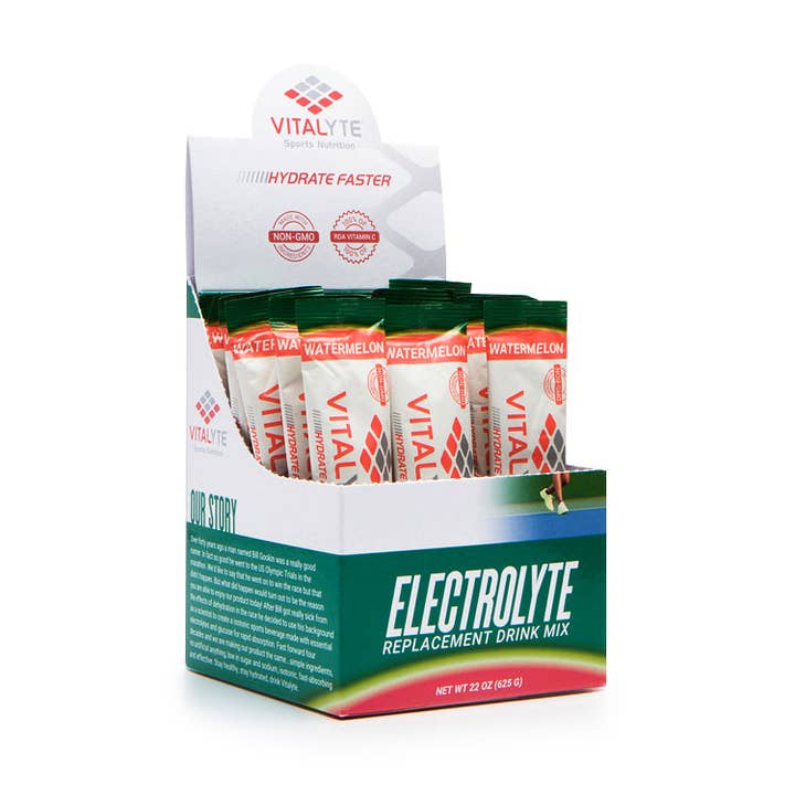 Watermelon 25 Single-Serving Stick Packs - Electrolyte Powder Packets for wholesale by Vitalyte Sports Nutrition