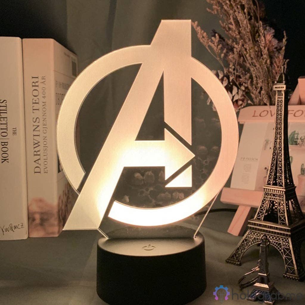 Holograbme - Wholesale Accent/Desk Lamp - Marvel Avengers Logo Lamp1