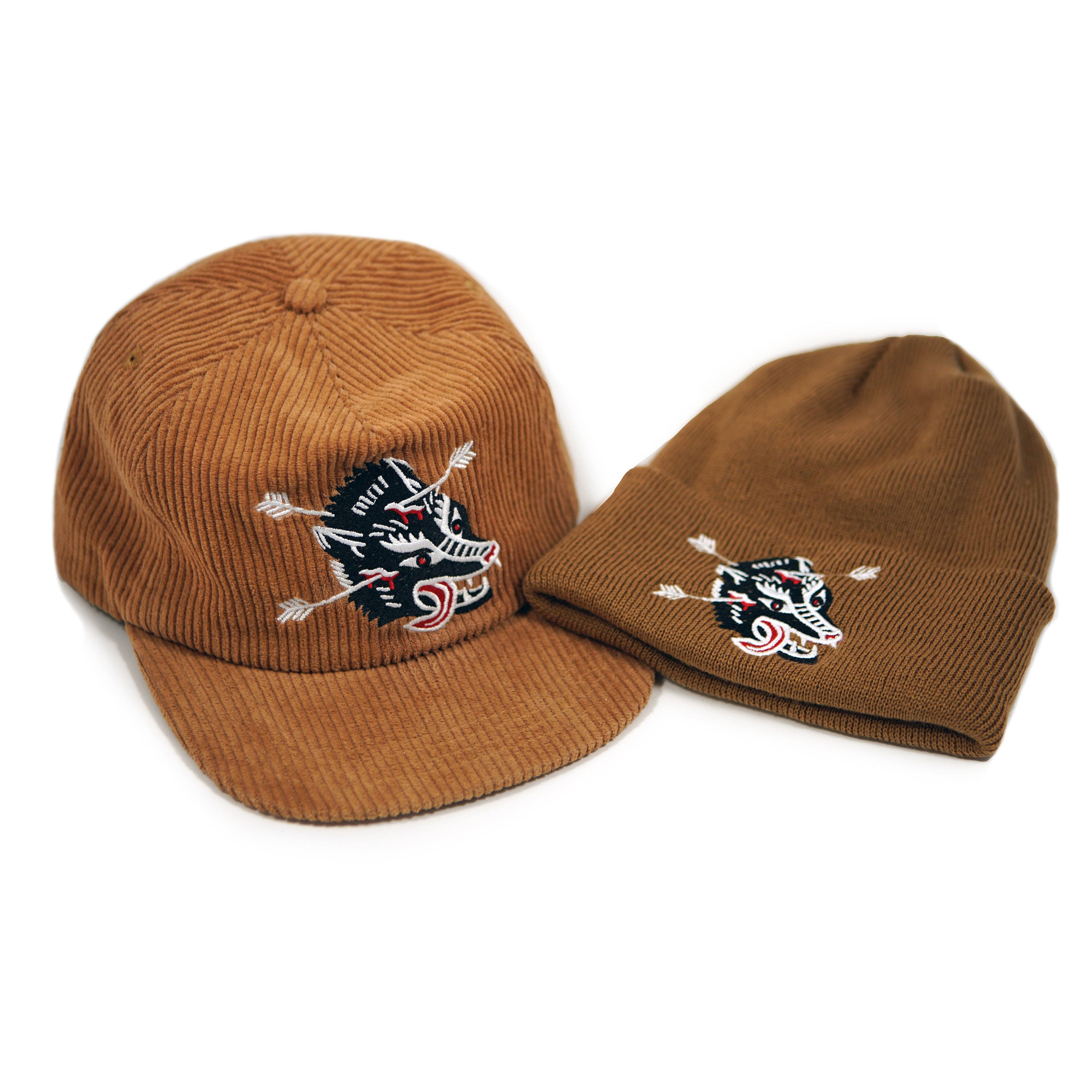 Stuntin Goods - Vendita all'ingrosso Cappellino con visiera piatta - Unisex - Cappello Wolf Corduroy12