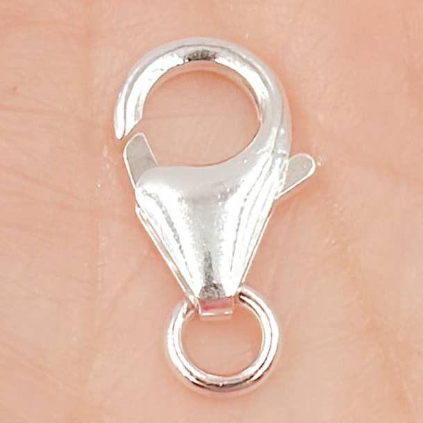 0925NTC2WRSS. 10MM White Sterling Silver Trigger Clasp for wholesale by Jewels & Chains