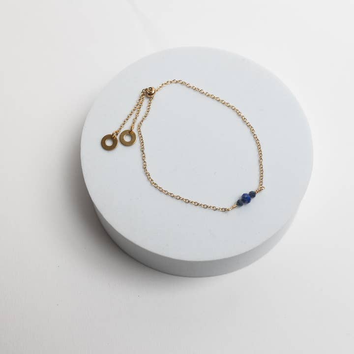 Clear Path Sapphire & Lapis Lazuli Bracelet for wholesale by Mend on the Move