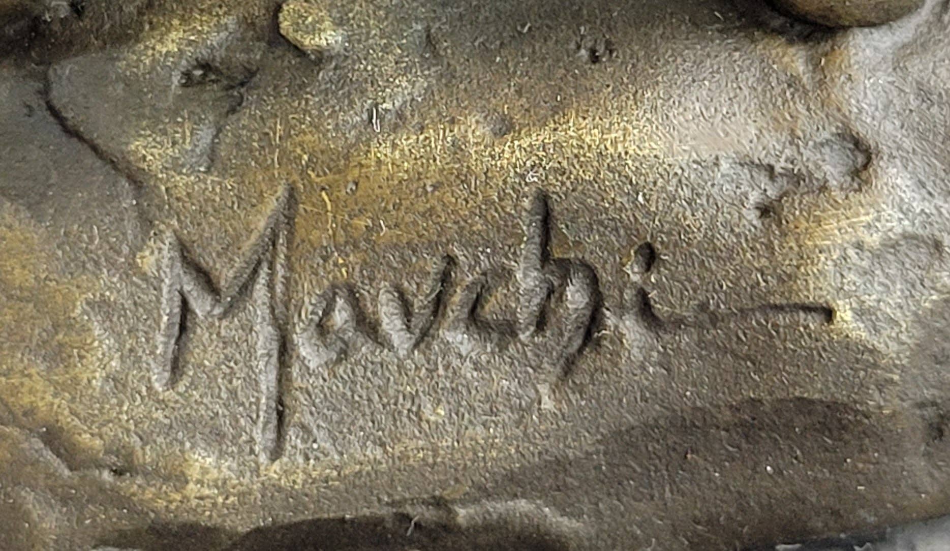 Bronzhaus - Wholesale Sculpture - Well Endowed Muscular Nude Male Figure Gay Art Bronze Statue Sculpture Mavchi 13" x 6"9