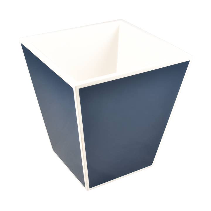 Marineblå med hvid - Affaldskurv - L-63FSNBWT for engroshandel hos Pacific Connections