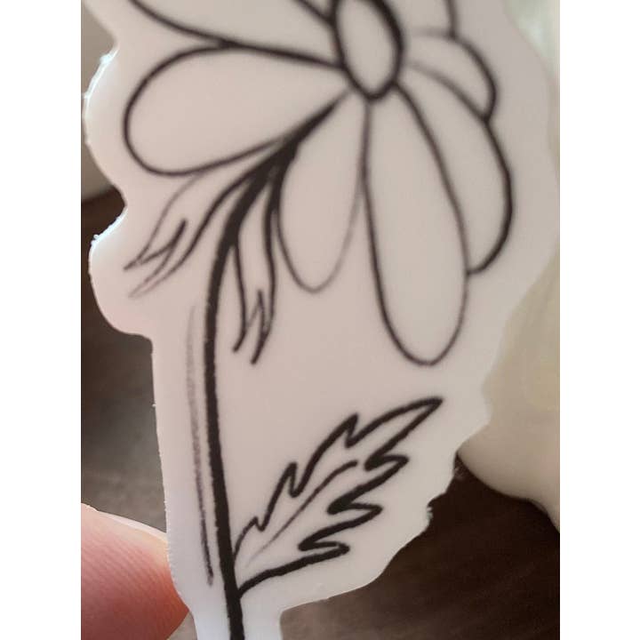 Beth Ann Erickson Designs - Wholesale Sticker - Daisy Stickers Water Bottle, Daisy Stickers9