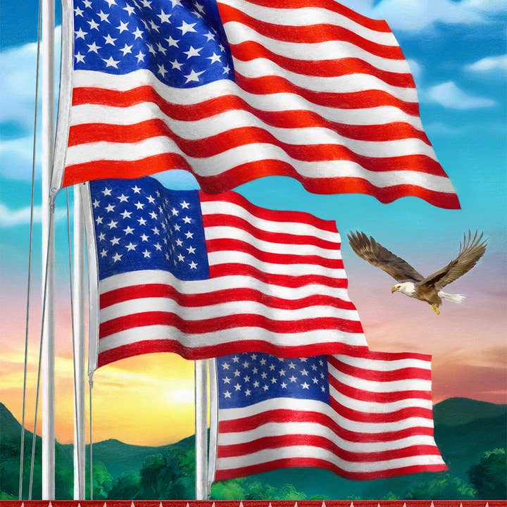 Briarwood Lane - Wholesale Flag - Waving American Flags Welcome House Flag