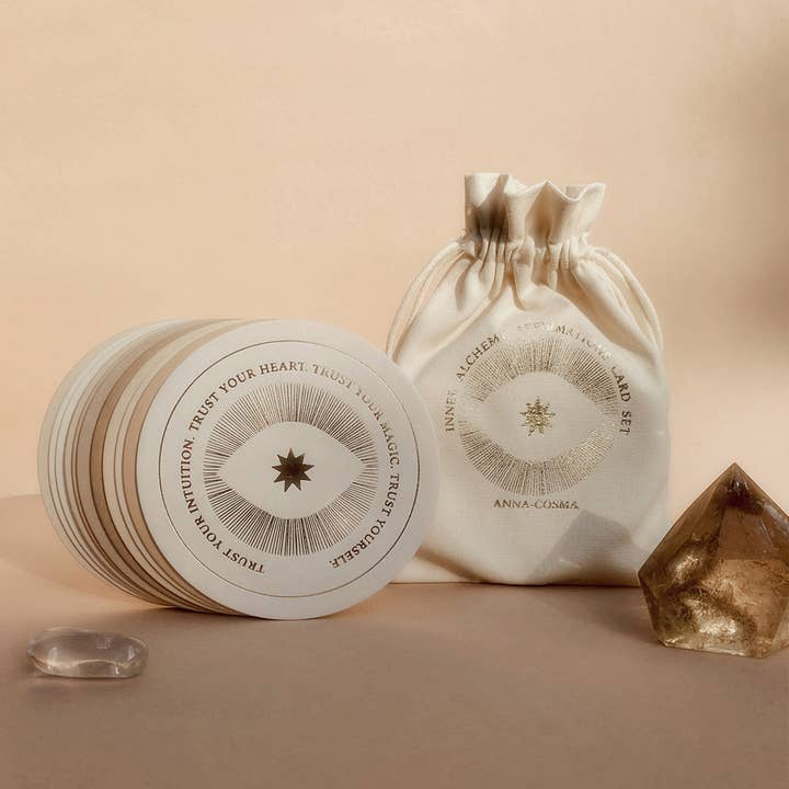 Anna Cosma - Wholesale Tarot Cards - INNER ALCHEMY AFFIRMATIONS - CARD SET - DECK - GOLD EDITION