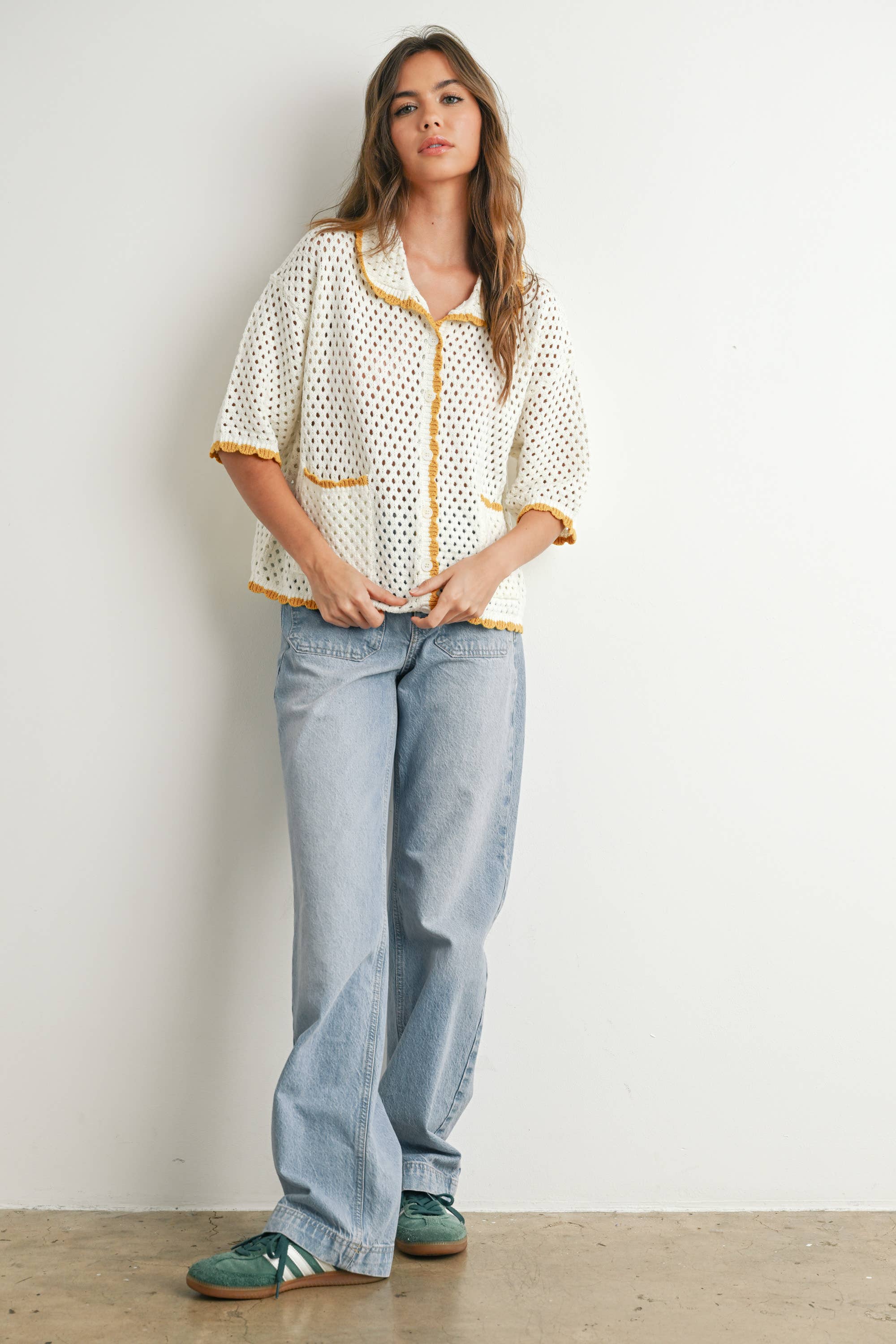 BUTTERMELON - Vendita all'ingrosso Maglione tricot - Donna - Maglione all'uncinetto Urban Vibe - BMW765417