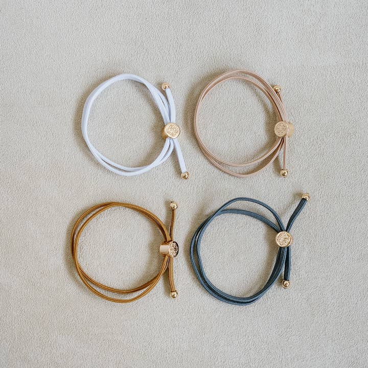 Skinny Hair Tie Set - Neutral for wholesale by Smith and Co. Design