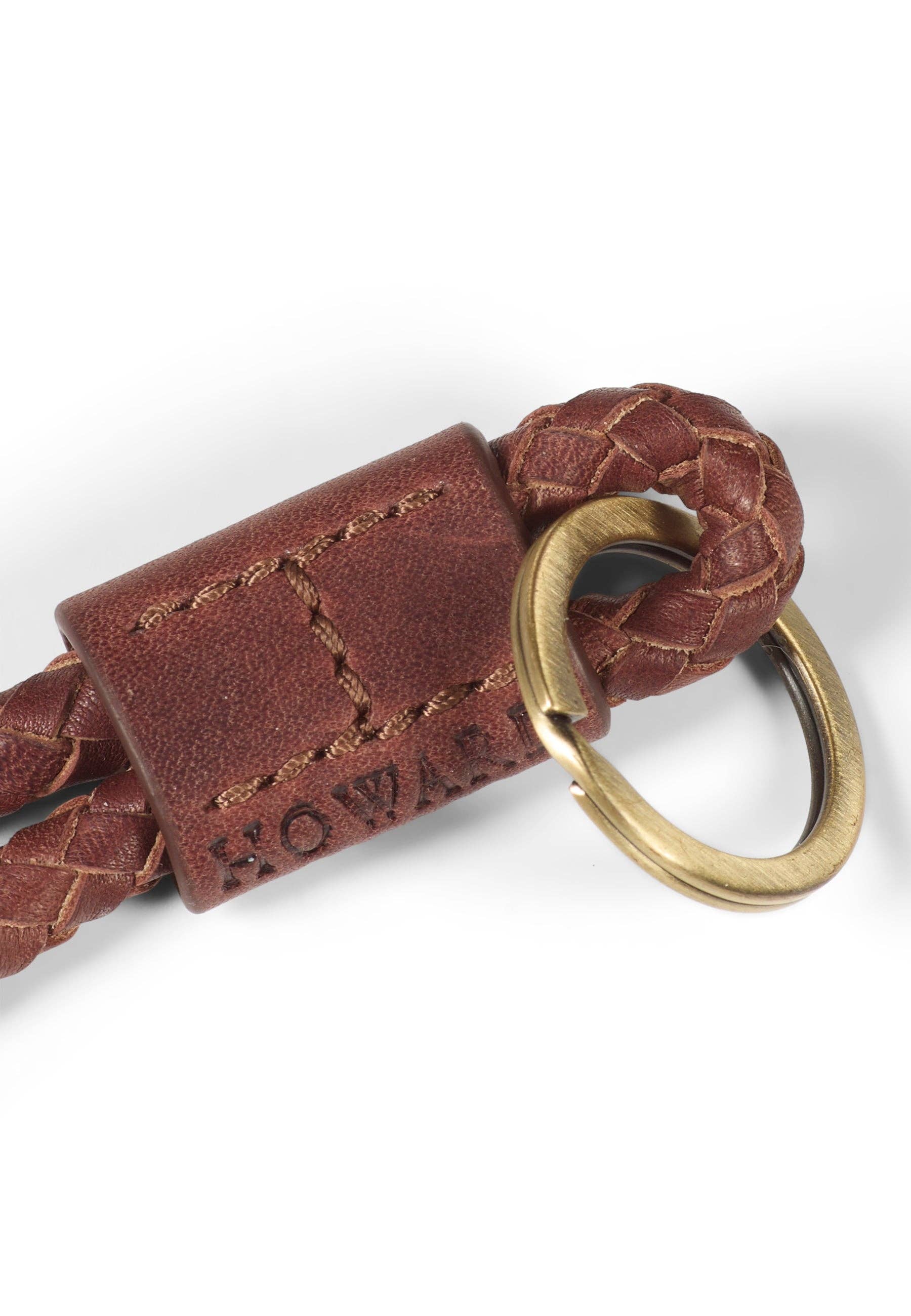 Howard London – Großhandel Schlüsselanhänger – Unisex – Geflochtene Schlüsselanhänger aus braunem Echtleder2