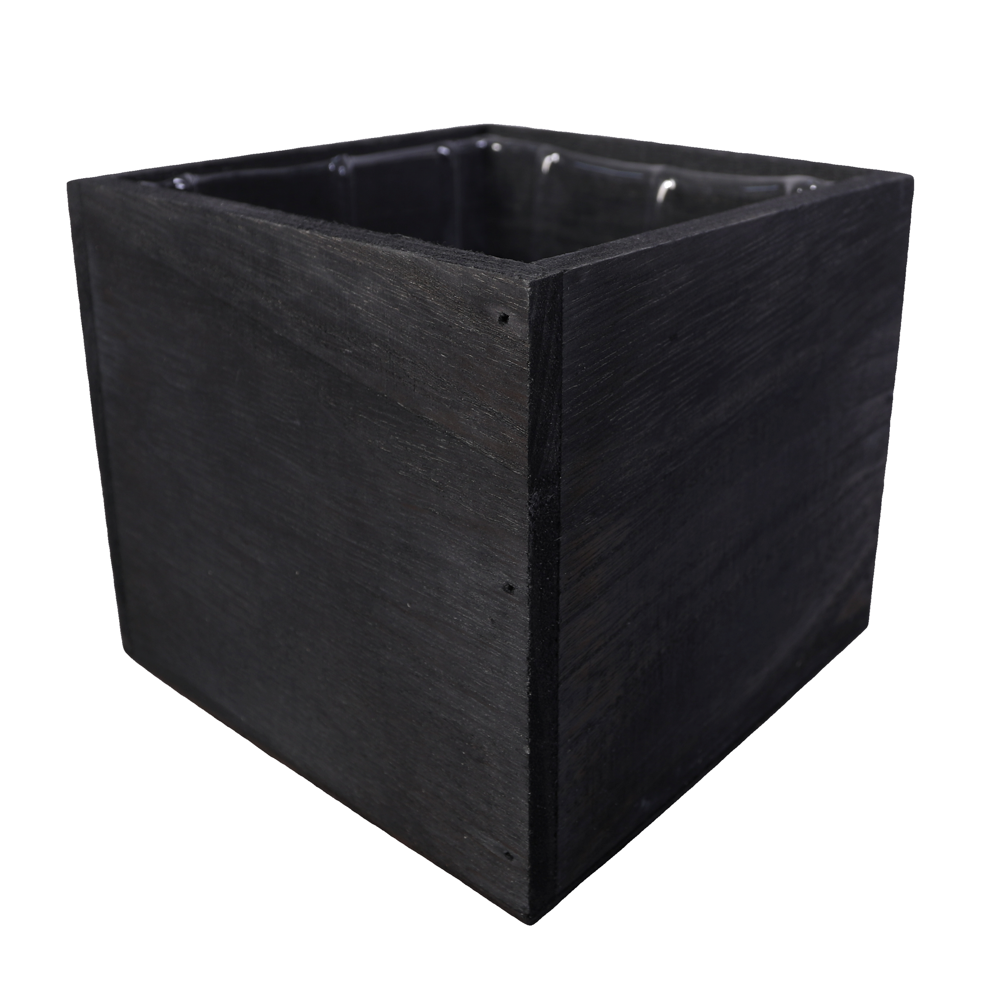 SWS BASKETS AND HOME DECOR - Wholesale Planter Box - Wood Planter Boxes with Liner Floral Accessories 5.75x5.75"2