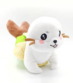 Green Fresh Banana Seal Plush for wholesale by Tasty Peach Studios