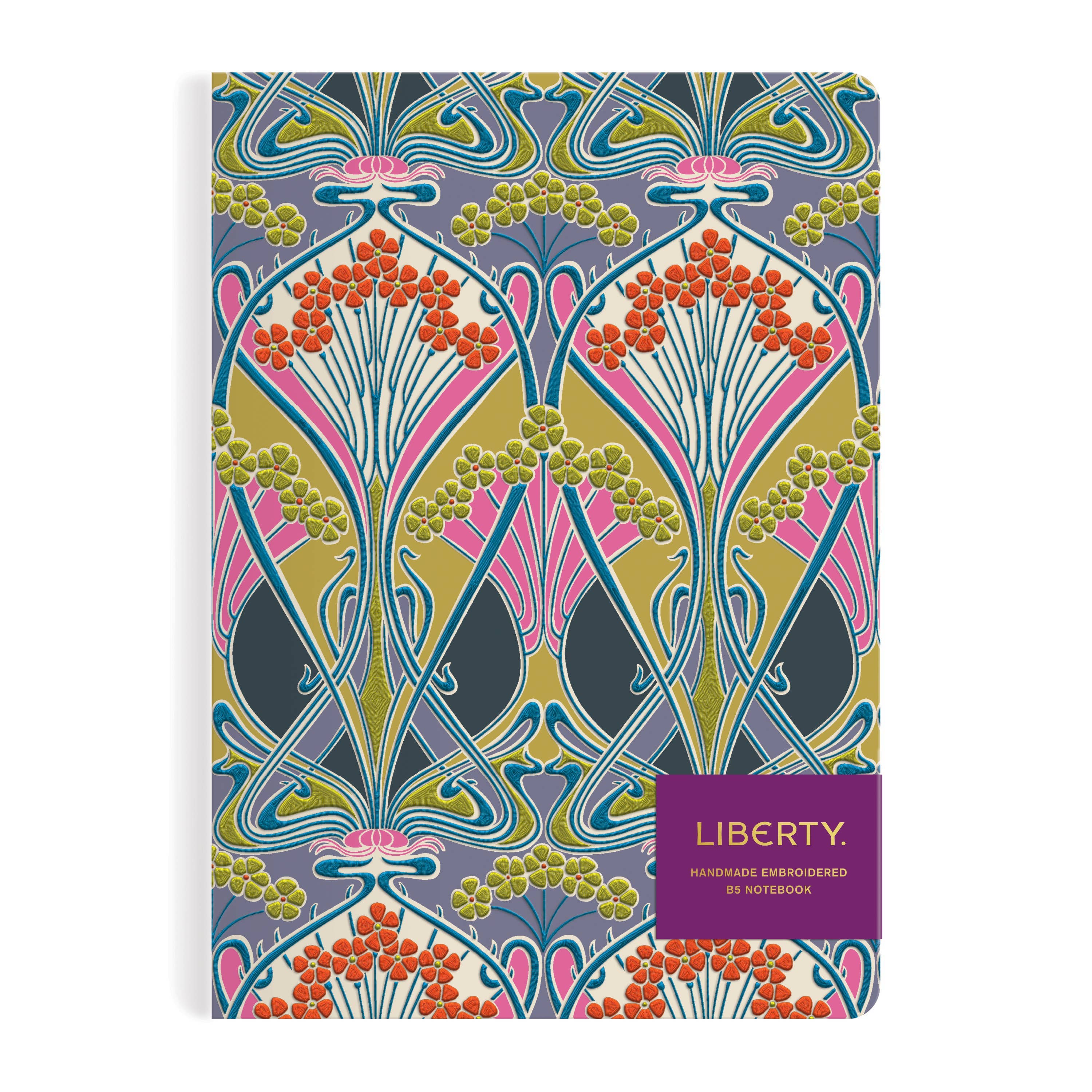 Chronicle Books - Wholesale Journal/Diary - Liberty Ianthe Lichen B5 Handmade Embroidered Journal0