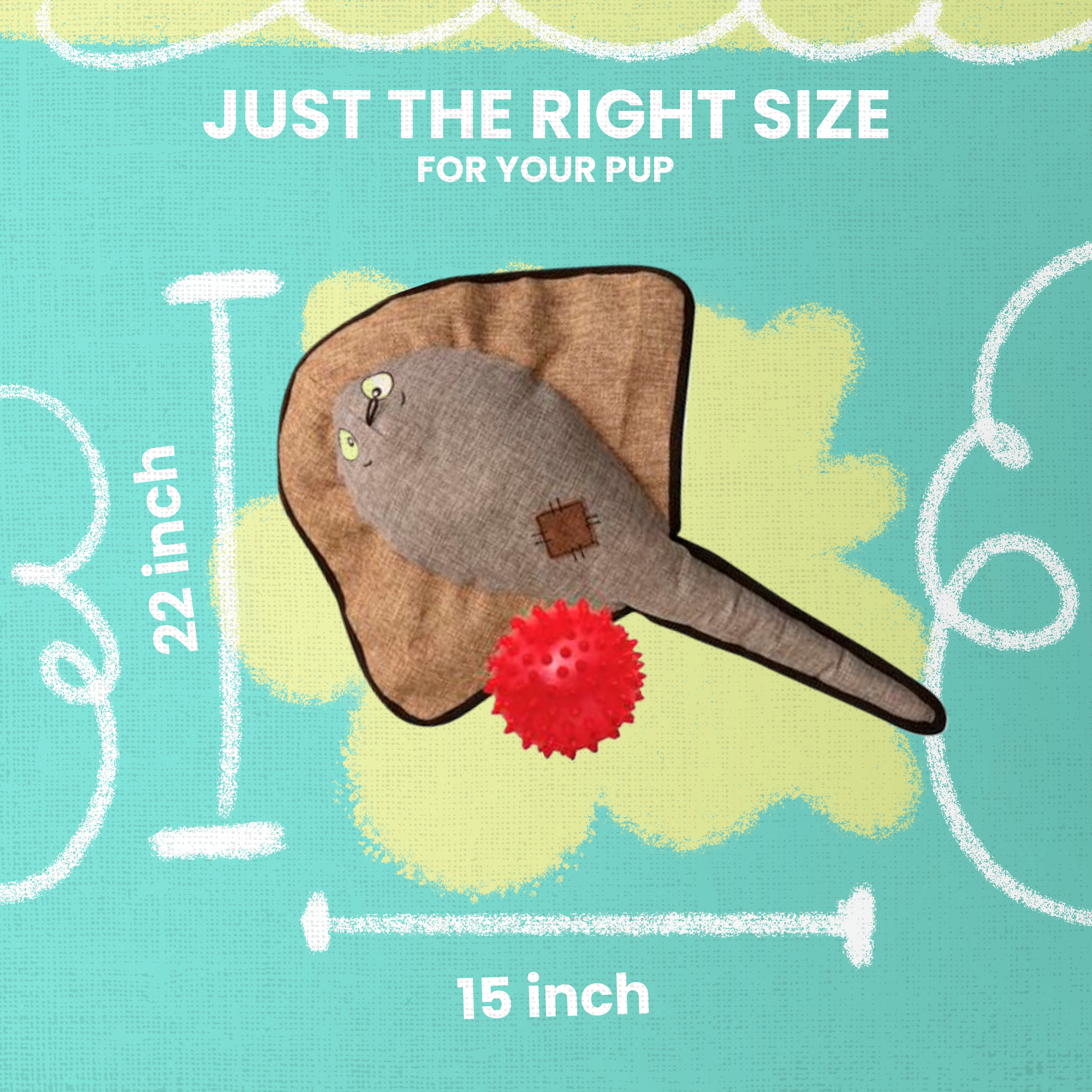 SnugArooz – wholesale Pet plush toy – Dog – Sally the Stingray3