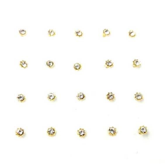 Piercing de nariz em prata com design de sol, caixa com 20 peças por atacado de MYLENE ET FELIX