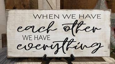 Dudley's Cottage & Gifts - Vente Pancarte - QUAND ON EST ENSEMBLE, ON A TOUT0