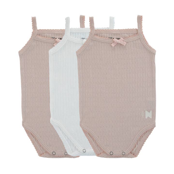 Pointelle Mauve + White (Three Pack) for wholesale by Noggi Wear