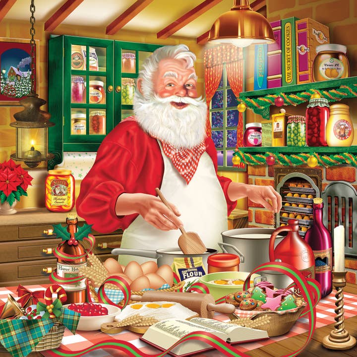 0365 Cooking Santa 500 pc Puzzle for wholesale by SunsOut
