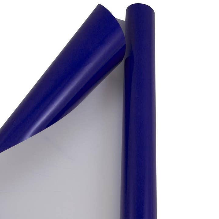 Glossy Wrapping Paper, 50 Sq Ft Total, Royal Blue, 2PK for wholesale by JAM PAPER