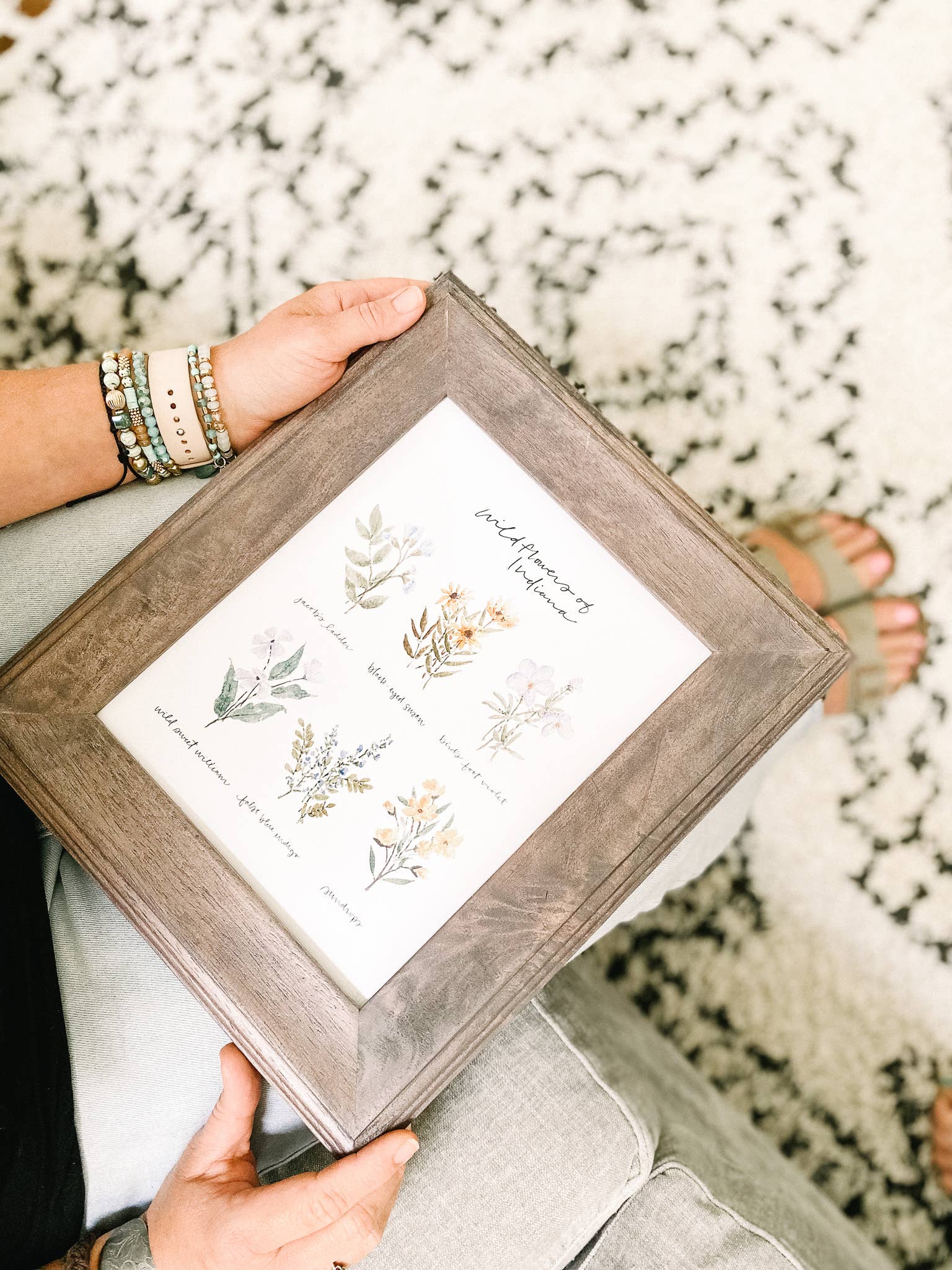 Art and Home co. - Wholesale Art Print - Indiana Wildflowers Watercolor Fine Art Print1