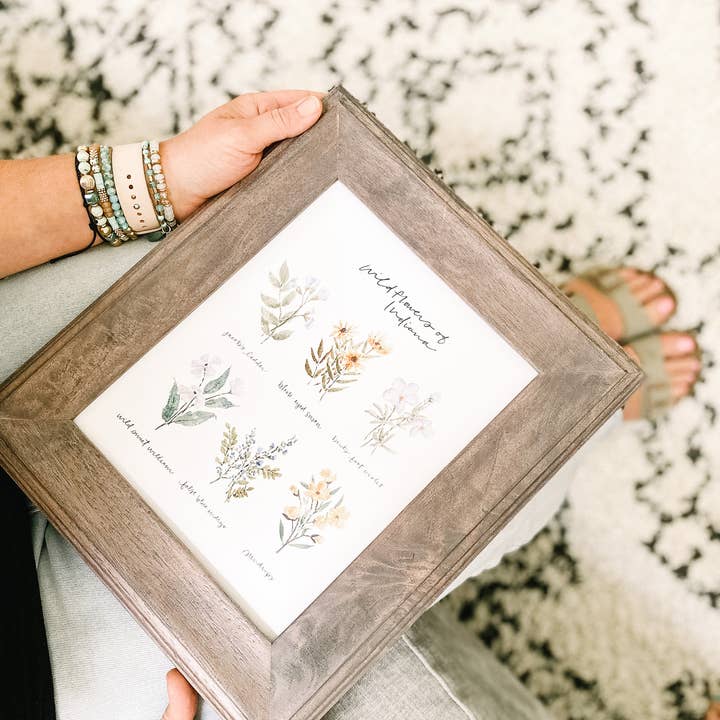 Art and Home co. - Wholesale Art Print - Indiana Wildflowers Watercolor Fine Art Print1