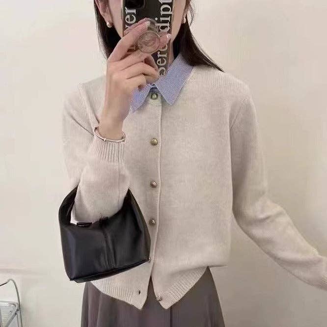 Marayn - Wholesale Cardigan – Women’s - Spring Knit Cardigan Chic Layered Style Korean Flair7