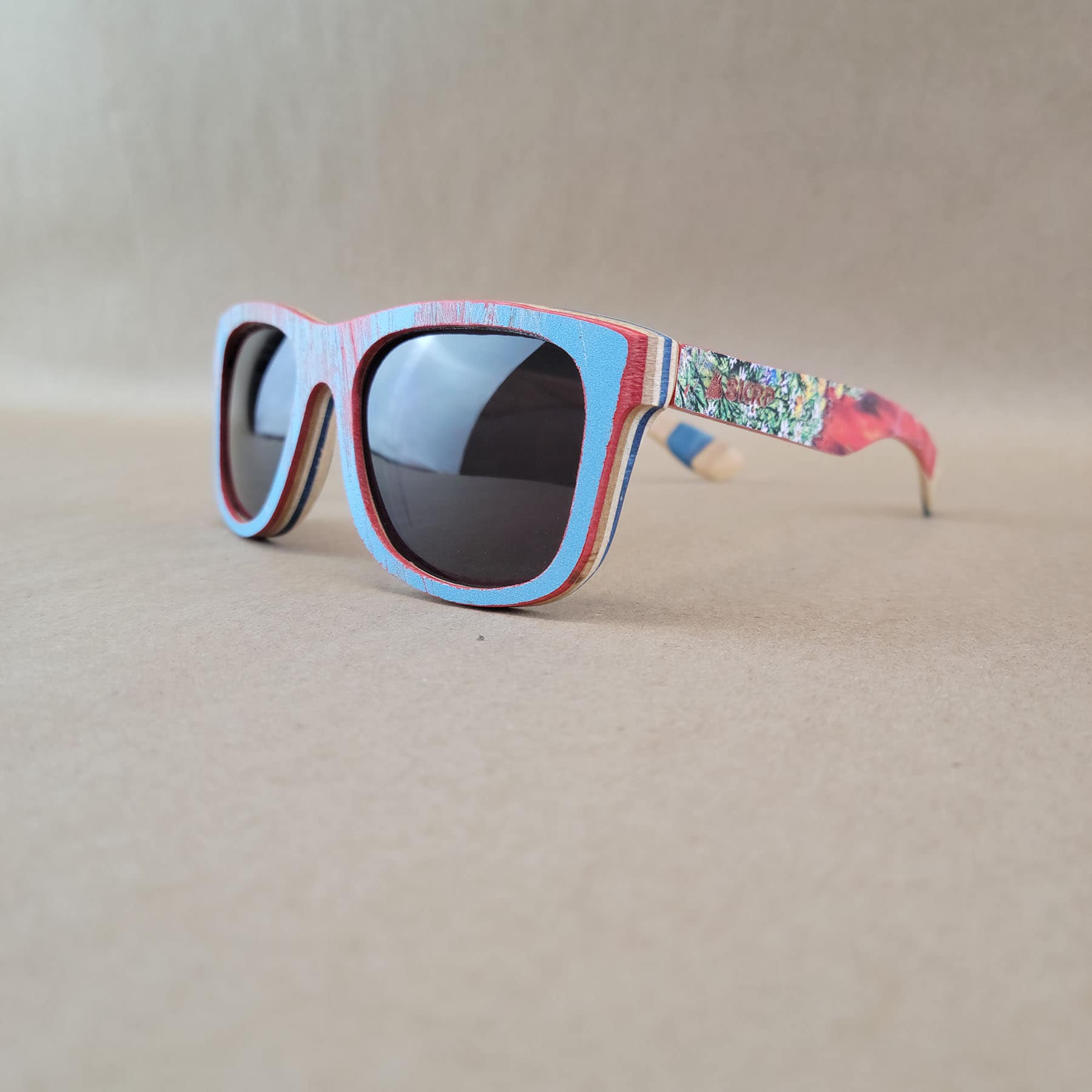 SKRP - Wholesale Sunglasses - Unisex - Recycled Skateboard Wayfarer Style Sunglasses2