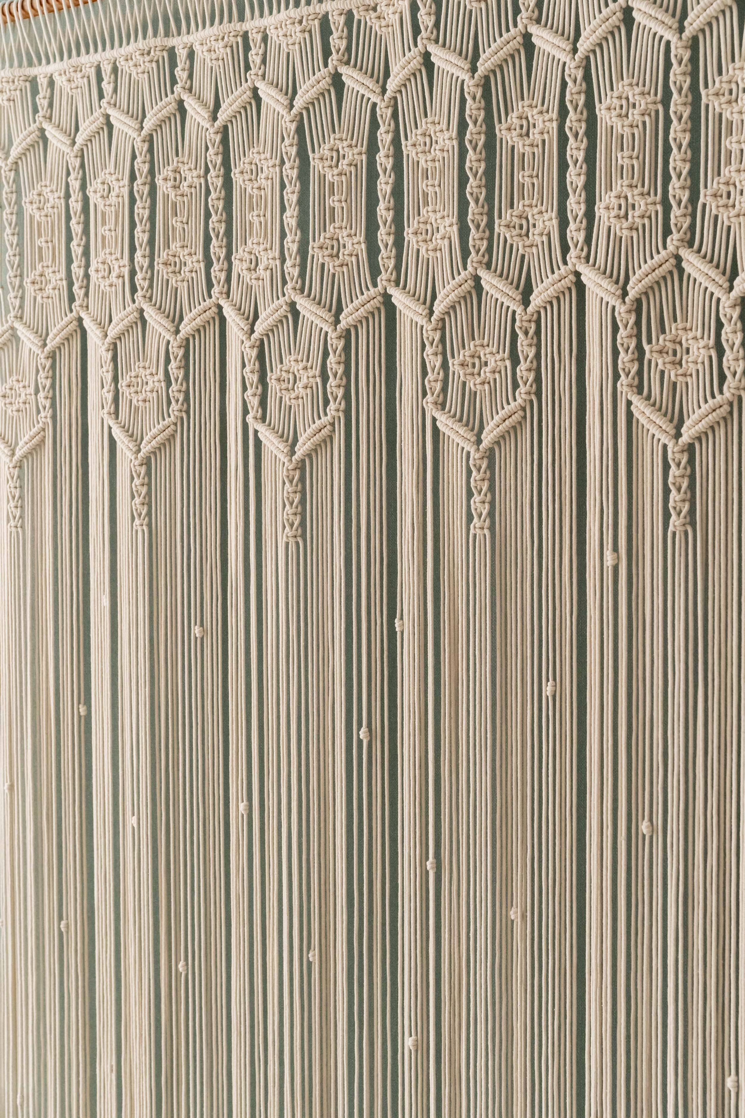 HeartCrafted - Vente Rideaux - Rideau moderne en macramé C295